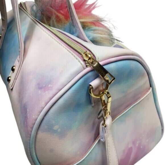Under One Sky Unicorn Small Duffle Overnight Weekend Bag Pastel - Picture 12 of 15